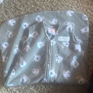 Halo Gray Bear Print Sleep Sack